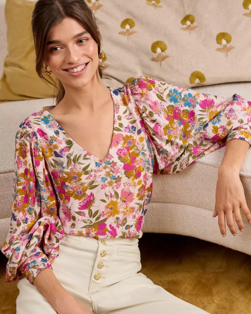 Polin et moi Blusa Floral Rachel> BLUSAS Y CAMISAS