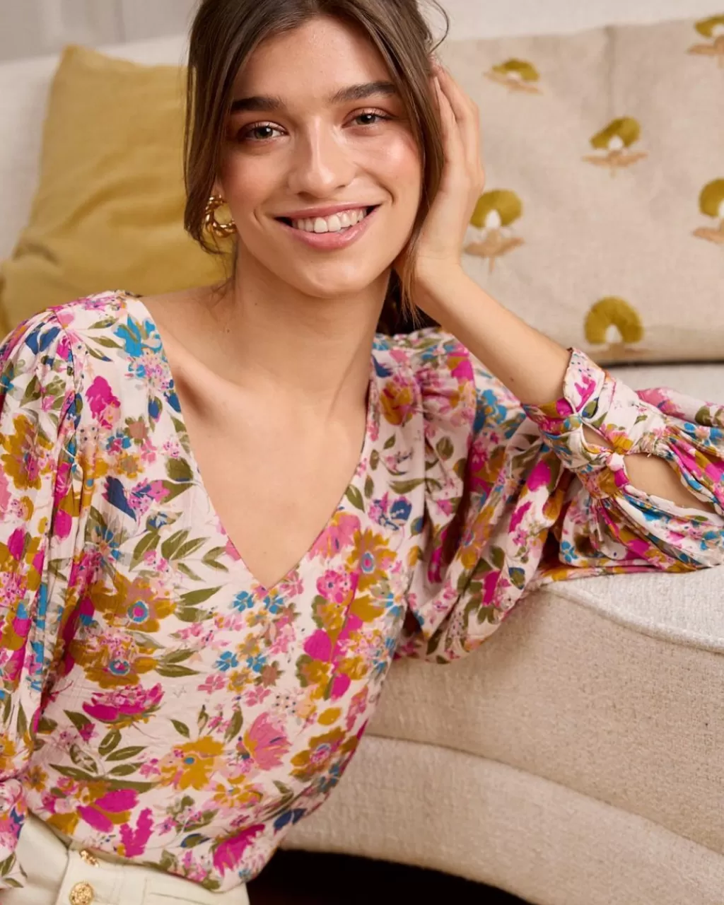 Polin et moi Blusa Floral Rachel> BLUSAS Y CAMISAS