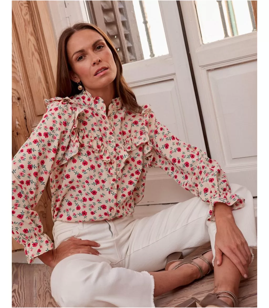 Polin et moi Blusa Flores Volania> BLUSAS Y CAMISAS