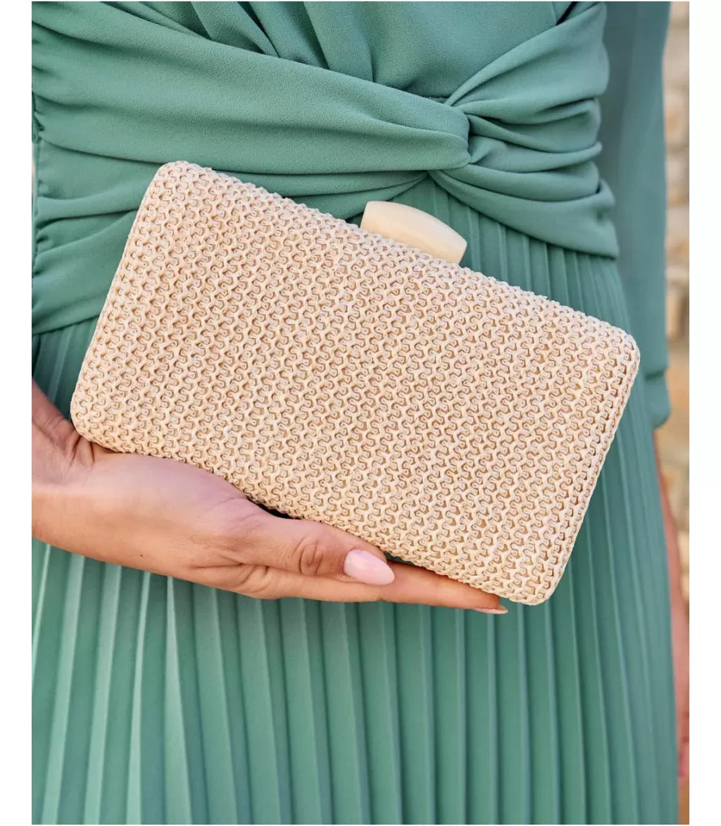 Polin et moi Clutch Nacar Ebila> FERIA | COMPLEMENTOS